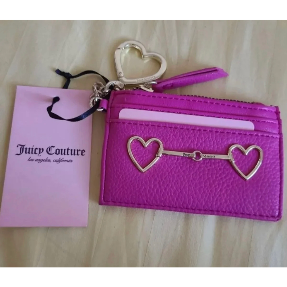 Juicy couture pink wallet key chain